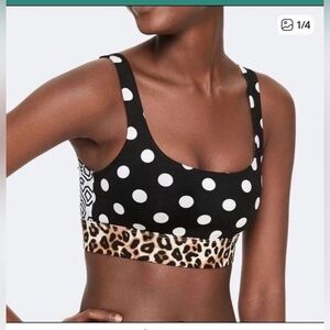 PINK Victoria's Secret Leopard and Geometric Sports Bra